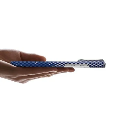 Iphone 17 pro bulletproof magsafe case by mocol - blue floral